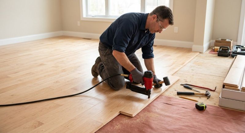 Hickory Floor Installation in Wentzville, MO
