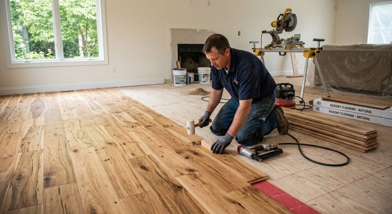 Hickory Floor Installation in Wentzville, MO