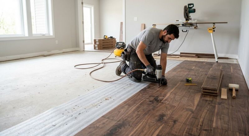 Walnut Flooring Installation in Wentzville, MO